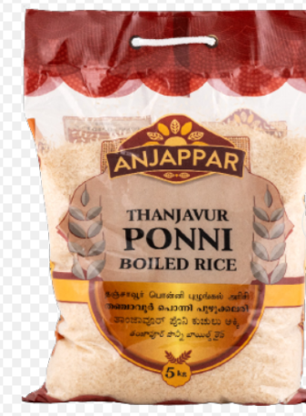 Anjappar Ponni Boiled Rice 5kg