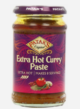 Pataks Curry Paste Extra Hot 250ml