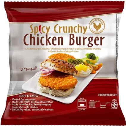 Spicy Crunchy Chicken Burger 1kg