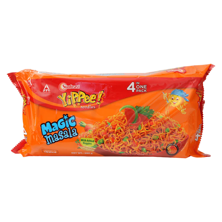 Yippee Noodles Magic Masala 4 X 70G 280g