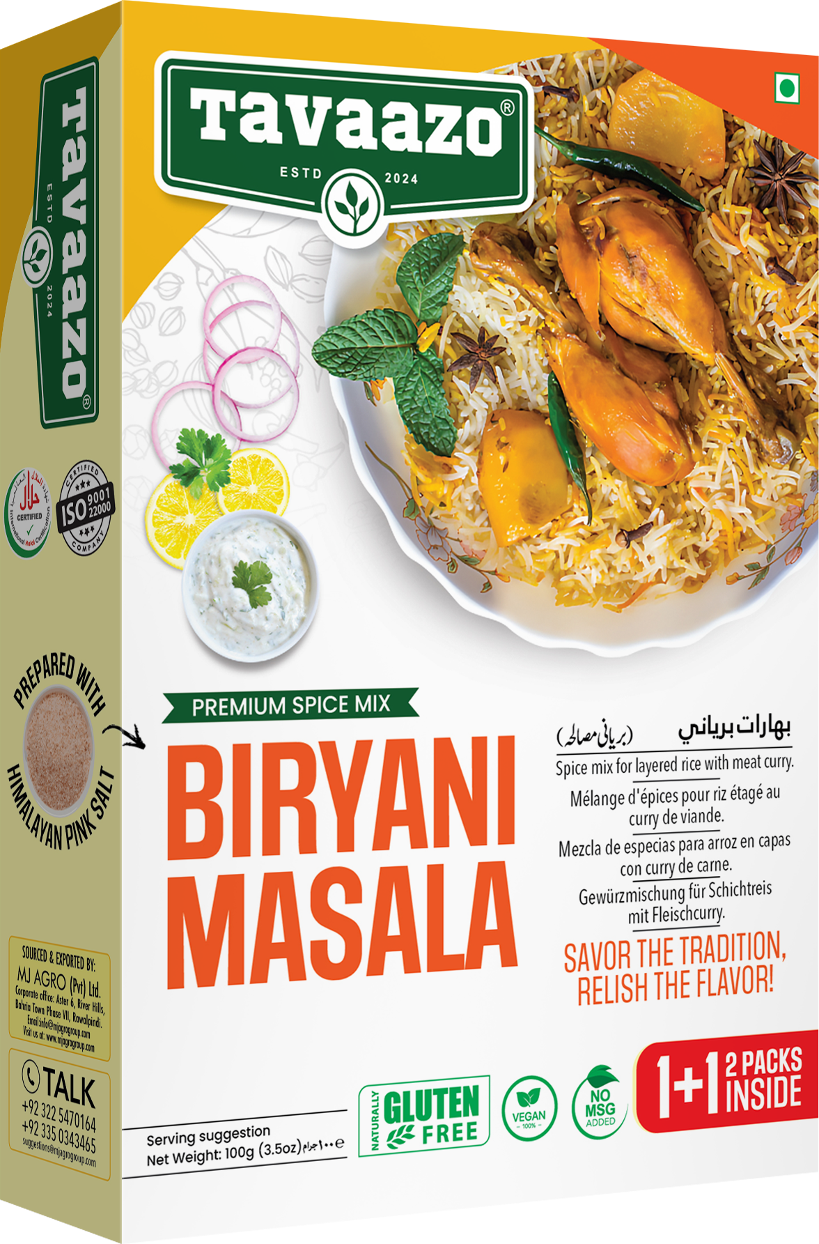 Tavazoo Recipe & Seasoning Mix Biryani Masala 100g