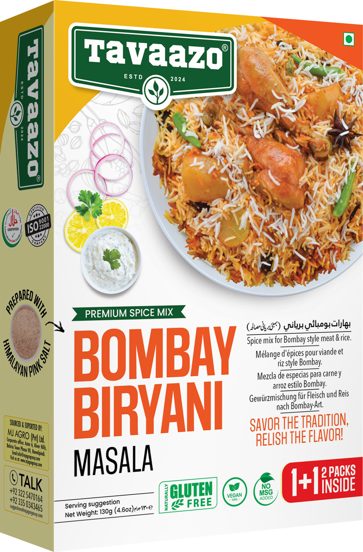 Tavazoo Recipe & Seasoning Mix Bombay Biryani 130g