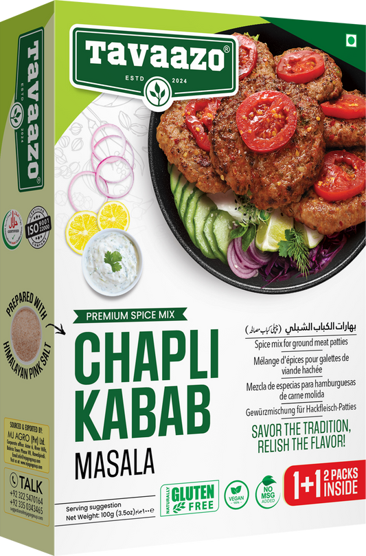 Tavazoo Recipe & Seasoning Mix Chapli Kabab 100g