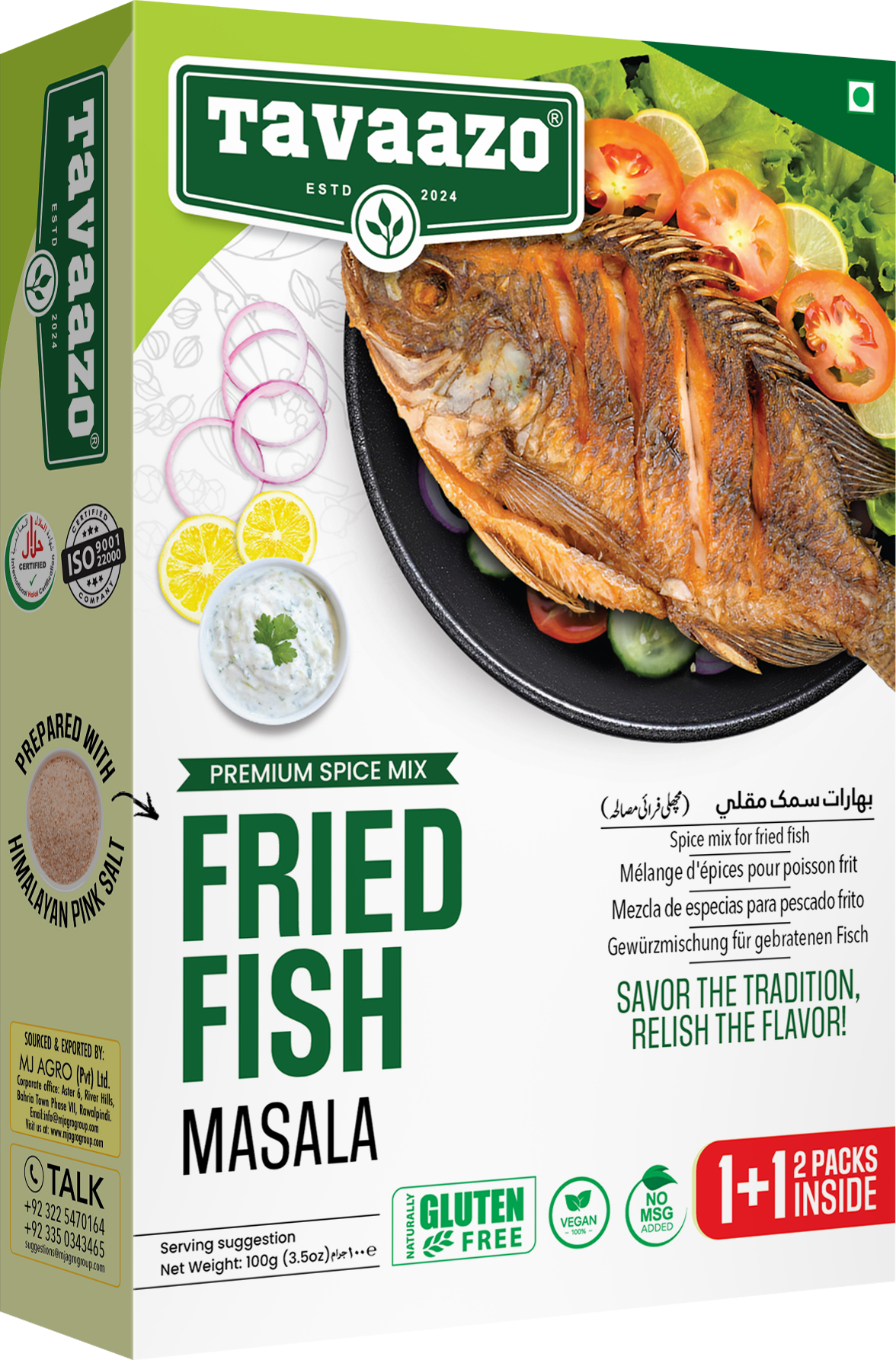Tavazoo Recipe & Seasoning Mix Fried Fish 100g