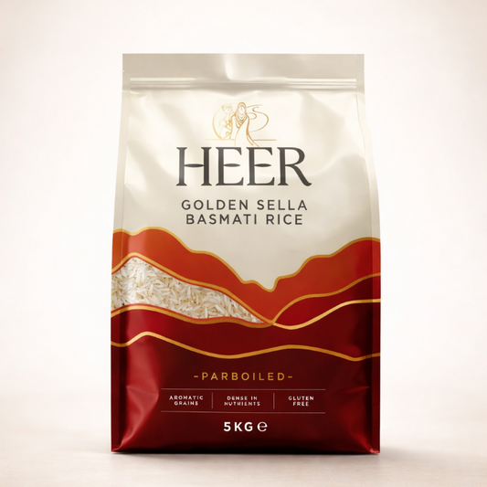 Heer Golden sella basmati rice parboiled 5kg