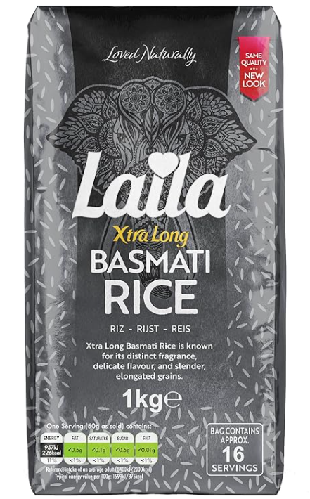 Laila Xtra Long Basmati Rice 1kg