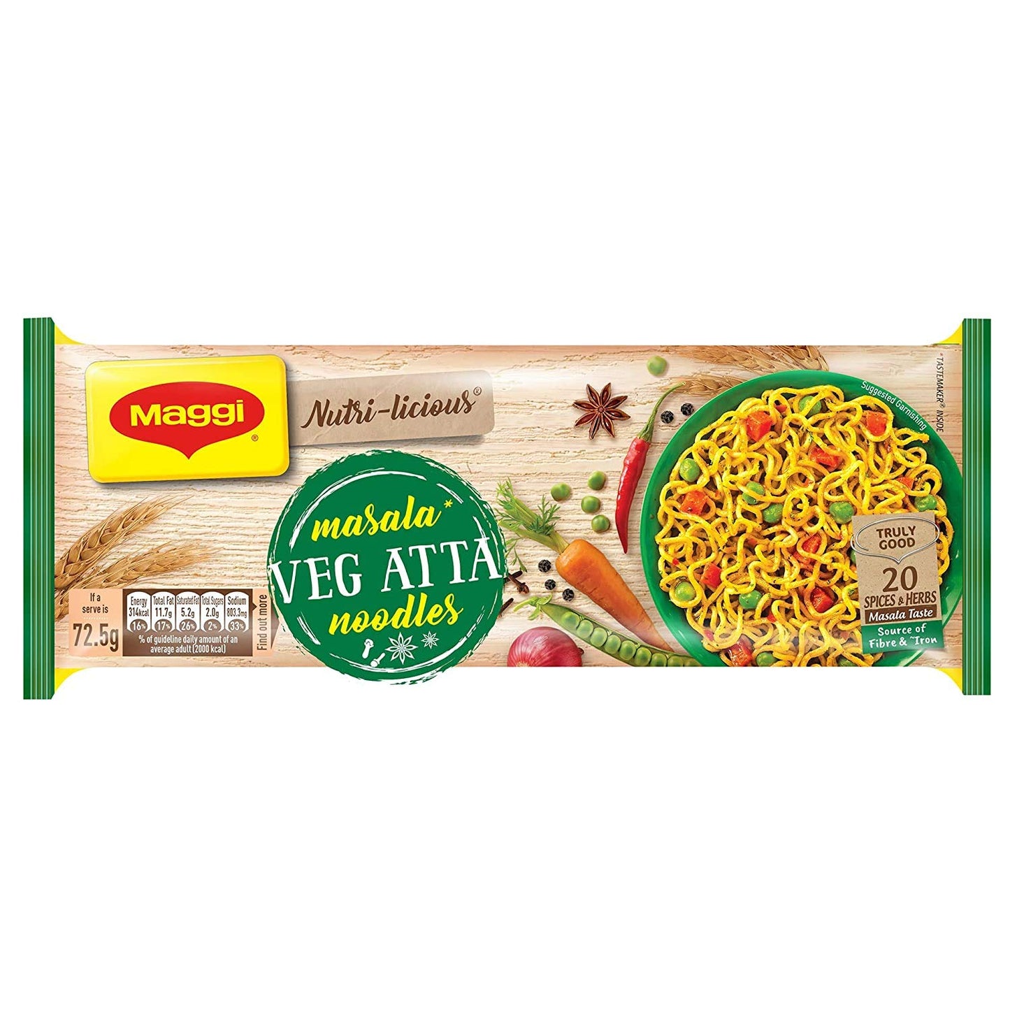Maggi Noodles Veg Atta Pack Of 4 290g