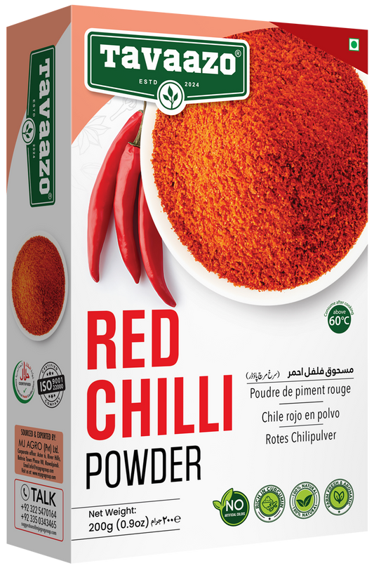 Tavazoo Red Chilli Powder Extra Hot Box 200g