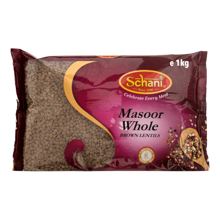 Schani Brown Lentils Masoor Whole 1 kg