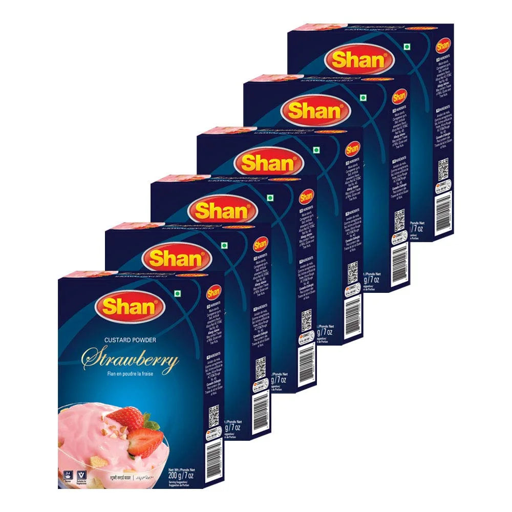 Shan Vanillepuddingpulver Erdbeere 200 g
