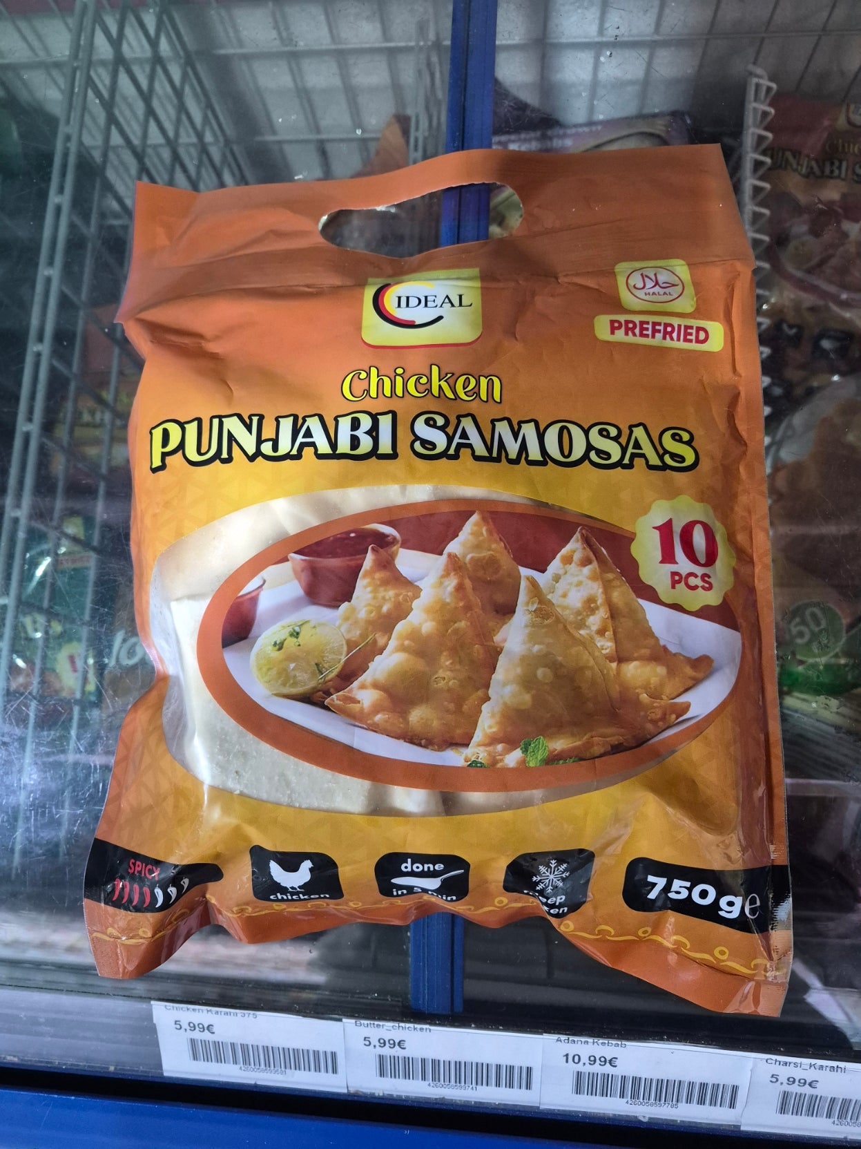 Ideal Frozen Samosa Chicken Punjabi 10pcs