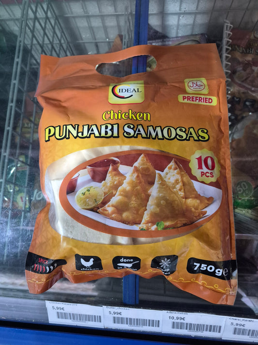 Ideal Frozen Samosa Chicken Punjabi 10pcs