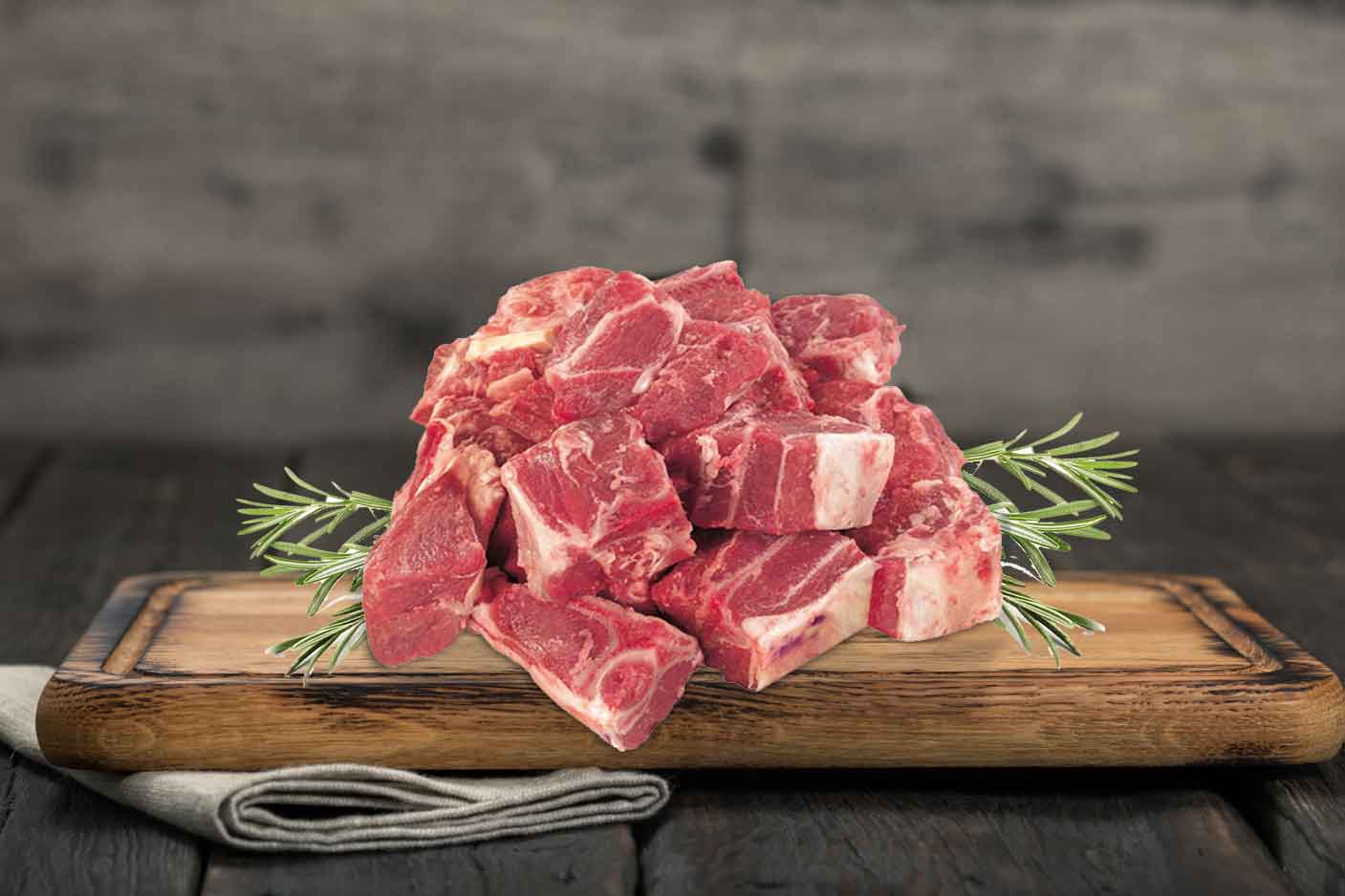 Lamb Leg Diced With Bone